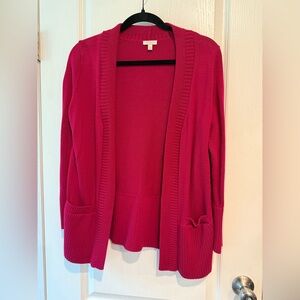 Talbots Women's Vibrant Pink Cardigan